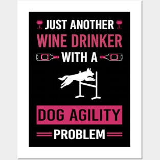 Wine Drinker Dog Agility Training Posters and Art